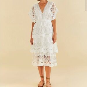 Farm Rio white dress